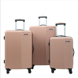 Travelers club basette 3 piece luggage set